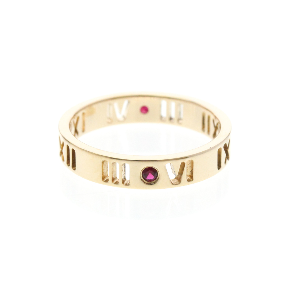 Tiffany & Co. Atlas Pierced 18K Rose Gold and Diamonds 3.5mm